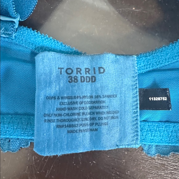 Torrid turquoise bra 38DDD - Picture 7 of 7